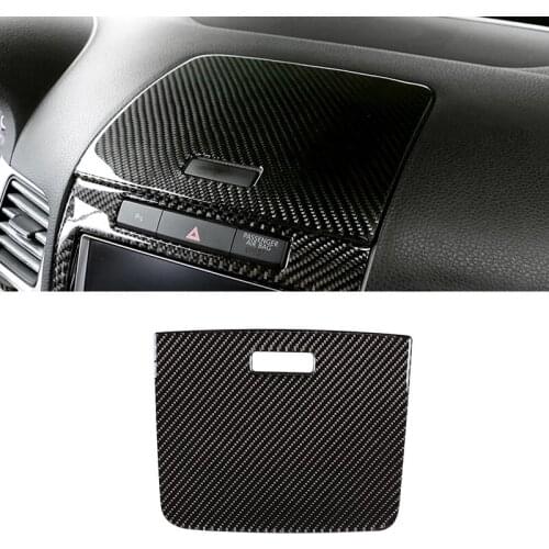 For VW Touareg 2011 2012 2013 2014 2015 2016 2017 2018 Carbon Fiber Car-Styling Center Control Panel Storage Box Cover Trim