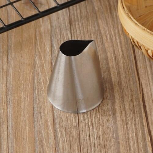 #F04 Large Size Water Drop Shape Piping Nozzle Cake Cream Decoration Stainless Steel Icing Tips Cupcake Pastry Tools