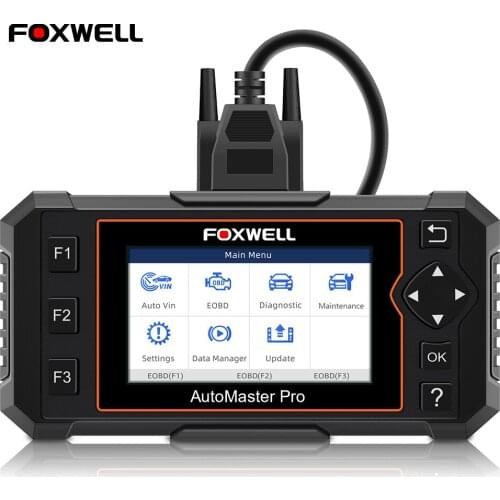 Foxwell NT614 Elite Automotive Diagnostic Tools OBD2 Car Code Reader Oil Light Reset 4 Systems Diagnosis OBD 2 Auto Scanner