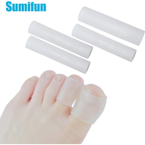 Sumifun Gel Tube Finger & Toe Protectors Foot Feet Pain Relief Guard For Feet Care Insoles Little Toe Corn Blisters Callus
