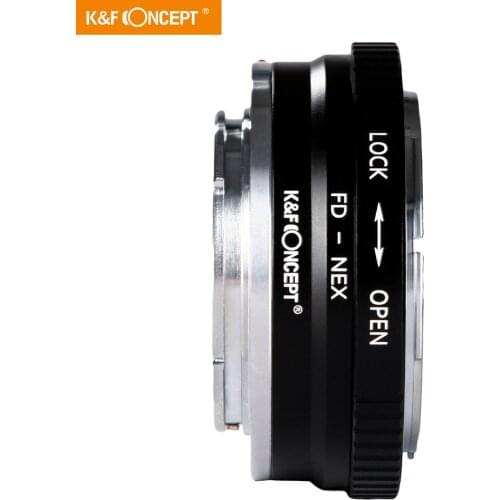 K&F Concept All-copper interface high-precision lens adapter for Canon FD Lens to Sony E mount NEX-5R NEX-6 NEX-7 FD-NEX Camera