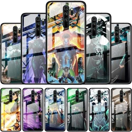 Hela marvel cool for Xiaomi Redmi K40 K30 K20 Pro Plus 9C 9A 9 8A 7 Luxury Shell Tempered Glass Phone Case Cover