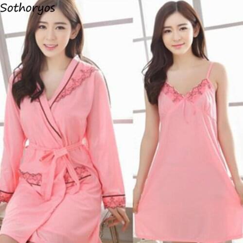 Robe Gowns Sets Women Leisure Printed Chic Simple All-match Sexy Autumn Winter Flannel Womens Soft Warm Korena Style Nightdress