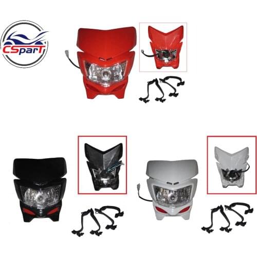 Motorcycle Universal Vision Headlight For kawasaki KLX450 Fit Off Road Dirt Bike Pit Bike CRF KLX Black
