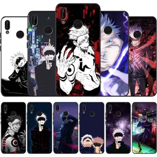 Jujutsu kaisen comic horror anime Black Soft Phone Case For Huawei P40 P30 P20 Mate 10 20 30 40 Pro lite Plus P smart 2019 2020