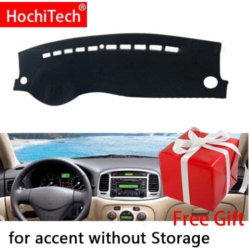 For Hyundai Accent 2006-2011 Right and Left Hand Drive Car Dashboard Covers Mat Shade Cushion Pad Carpets Accessories