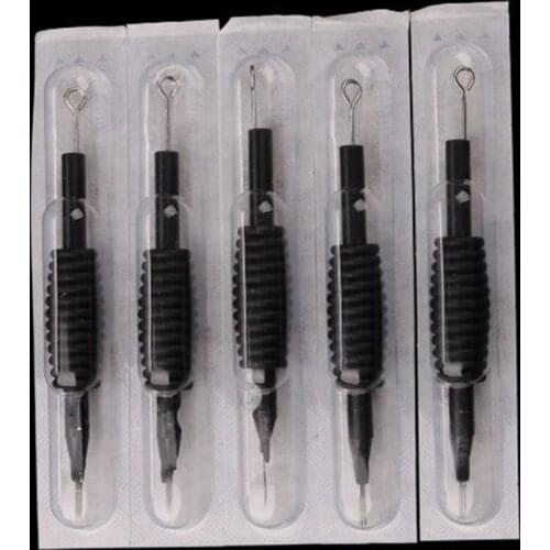 Disposable Sterilized Microneedle Tattoo Needle Tube Grip Tip RL/RS/RM Silicone Handle Needles For Tattoo Gun Machine Supplies