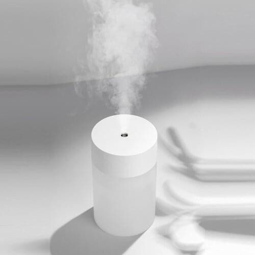 Portable Small Aroma Humidifier 260ml Simple Humidifier Monotone Warm Night Light Diffuser Essential Oils Mi Home