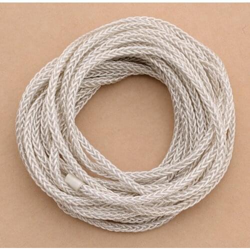 8 share silver plated earphone wire handmade 10meters