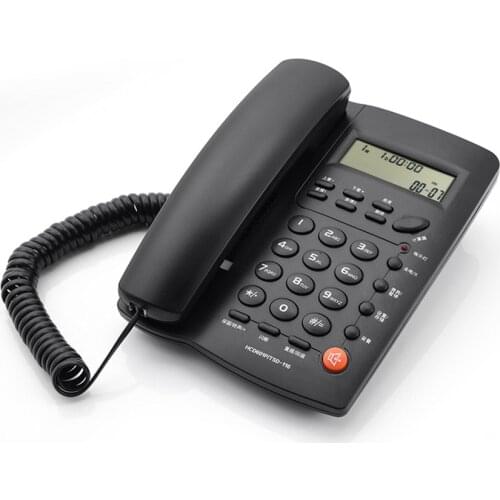 Corded Phone with Caller ID, Basic Calculator, P/T Mode, Wired Desktop Phone Office Landline Telephone, FSK/DTMF Dual System