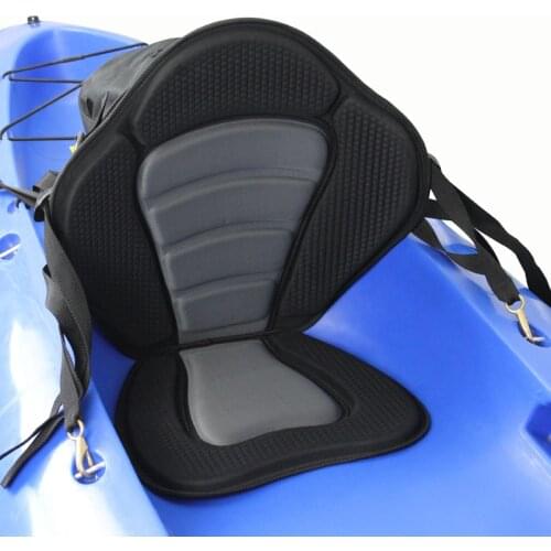 Adjustable Padded Kayak Seat with Storage Bag Canoe Backrest Drifting Cushion Kayak Seat neoprene 600D polyester