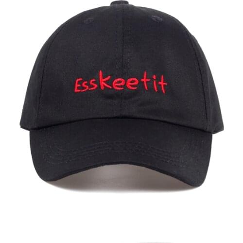 Slang Terminology EssKeetit Cap Popular Language Dad Hat Lets Get it 100% Cotton Baseball Cap Embroidery Snapback Hat Bone