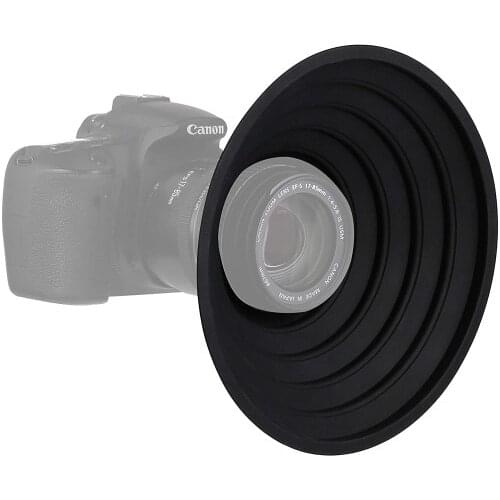 Silicone Lens Hood cover Foldable Anti-Reflective for 50-70mm 70-90mm canon nikon sony pentax fuji olympus camera lens
