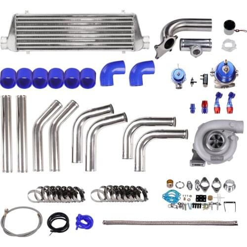 T04e Turbocharger Intercooler Type-S Blow Off Valve Wastegate Boost Gauge kits Turbo Comressore Turbine Turbolader