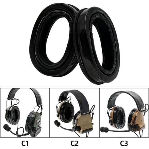 For tactical headset peltor series comtac i ii iii silicone earmuffs earphone accessories silicone earmuffs ear cushions