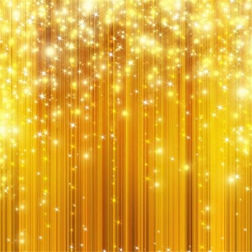 TR Golden Stage Backdrop for Photography 5x7 Glitter Stars Wedding Photography Background Vinyl Style Kids Birthday Party Shoot