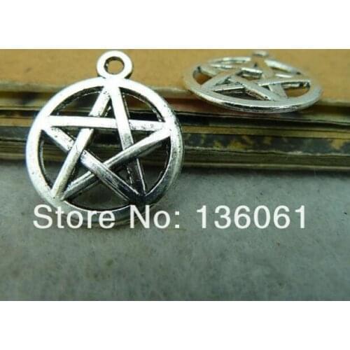 Vintage Alloy Charms Wing Angel Tree Skull Head Avalokitesvara Heart Flower Cross Jesus Pendants For Jewelry Making Gift 10PCS