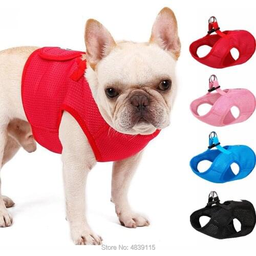 20pcs/lot Mesh Breathable Pet Dog Harnesses Vest Pet Dog Cat Harnesses Mixed Colors Available