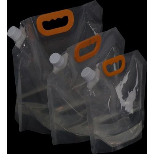1PC 1.5/2.5/5L Stand-up Safety Drink Packaging Bag Pouch Beer Juice Milk Liquid Bag Wedding Party Drinking Bags