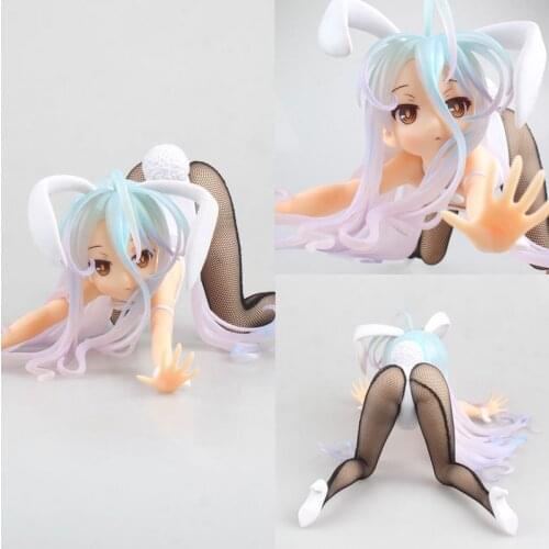11*24cm Anime No Game No Life Shiro cat Action Figure PVC New Bunny Girl Collection figures toys sexy girl Figure