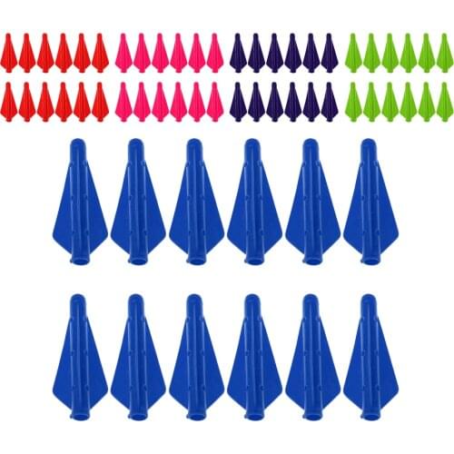 12Pcs Silicone Arrow Fletching Vane Archery Bow Fletches For Hunting And Shooting