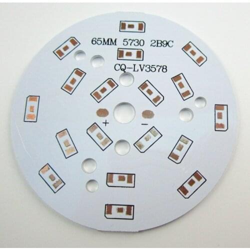 20pcs/lot 9W 5730 heatsink pcb, 65mm diameter 1.4mm thickness Aluminum Base plate Free shipping