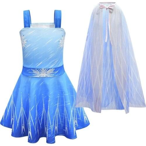 2020 Christmas Dress + Cloak for Girl Queen Princess Dresses Party Cosplay Clothes Thanksgiving Clothing