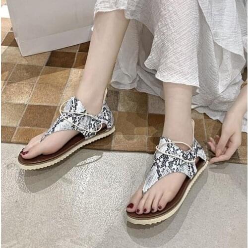 2021 summer new style sandals flip flops casual plus size sandals outer wear beach shoes women European and American style