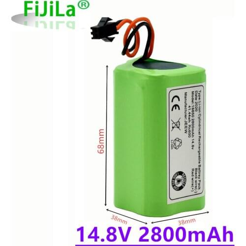 2021 New Li-ion battery 14.8V 2800mAh for Conga Excellence 990 Ecovacs Deebot N79 N79S DN622, Eufy Robovac 11 11S 12 15C 15S 35C