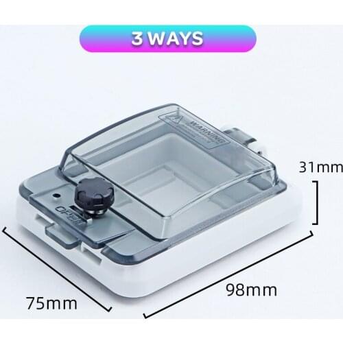 3 way IP67 PC Waterproof Window Cover,Circuit Breaker Switch Protection Window Cover,Waterproof Box Window Cover