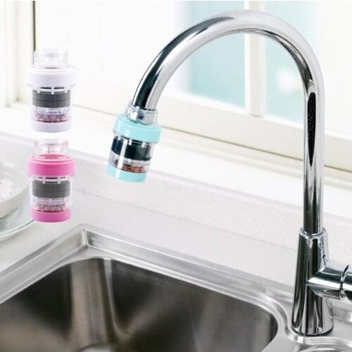 4 Colors Home Household Kitchen Mini Faucet Tap Filter Water Clean Purifier Filter Filtration Cartridge