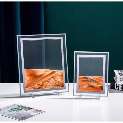 40% Dropshipping!!Quicksand figure creative minimalist style quicksand desktop landscape painting home decoration ornaments