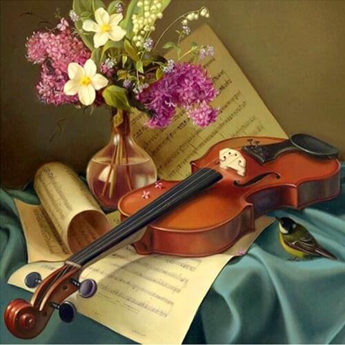 5D diamond painting full diamond new landscape diamond embroidery guitar ornaments home decoration