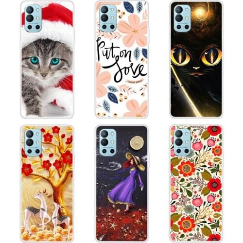 Case For Oneplus 9R Phone Cover Back Fitness Silicone Bumper And Softness TPU With Happy Town Series