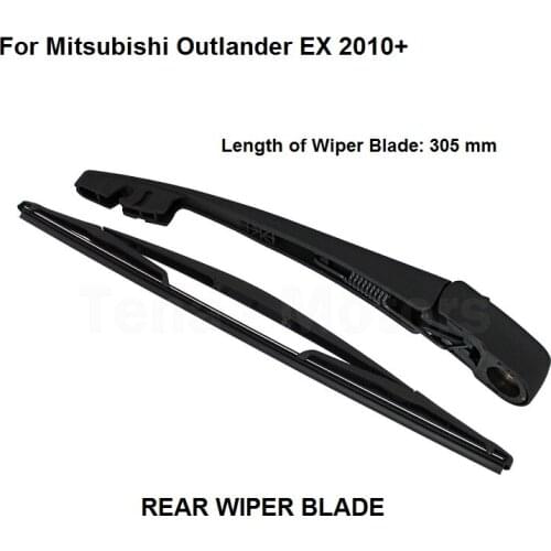 For Mitsubishi Outlander EX 2010+ Rear Windshield Window Wiper Arm + Blade Set New