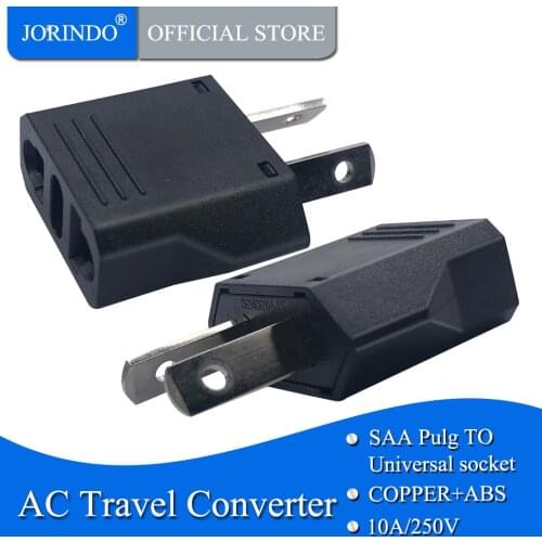 JORINDO AU TO US, Universal US/EU to AU/NZ Power Plug Travel Adapter for Australia or New Zealand
