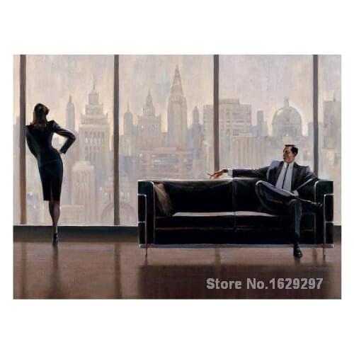 Oil Painting modern Pensive New York Brent Lynch Hand painted High quality