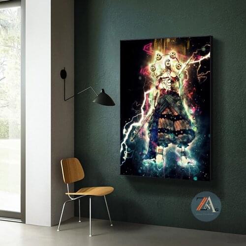 A piece of eel watercolor Japanese anime poster canvas painting mural oil painting living room home decoration canvas painting