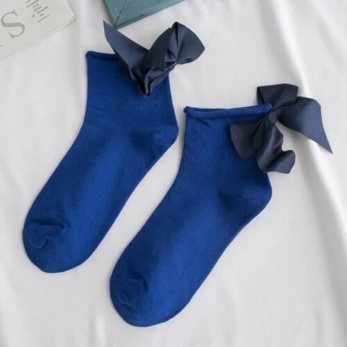 Kawaii Lolita Japanese Lovely Girls Bow Short Socks Gothic Sweet Bow Socks for Women Girls Cosplay Accessories