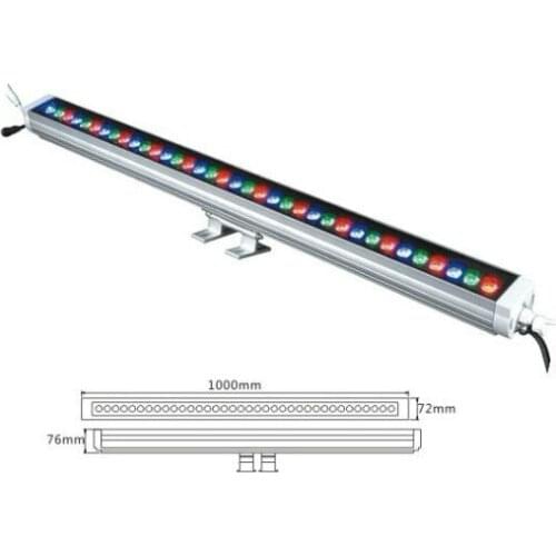 2PCS/LOT 36X1W 1Metre IP65 Flood Wall Washer Light Lamp Super Bright Outdoor Project CE RoHS Waterproof Yard Garden Project