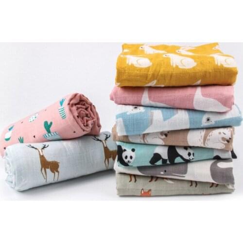 New Baby Blankets Cotton Newborn Soft Organic Cotton Baby Blanket Muslin Swaddle Wrap Feeding Burp Cloth Towel Scarf Baby Stuff