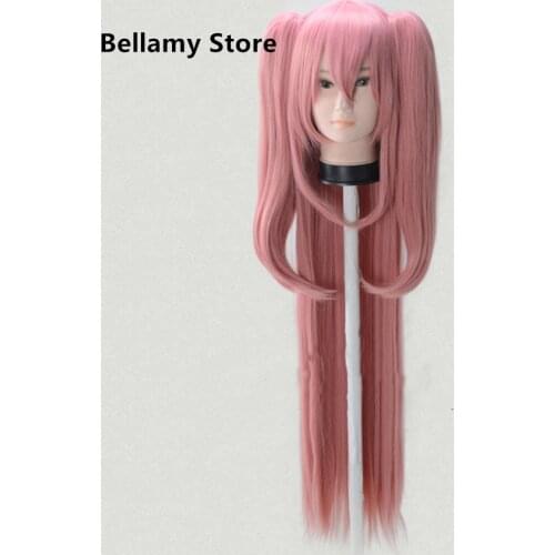 Cosplay wigs Seraph of the end Krul Tepes Bean paste powder straight long hair wigs cap