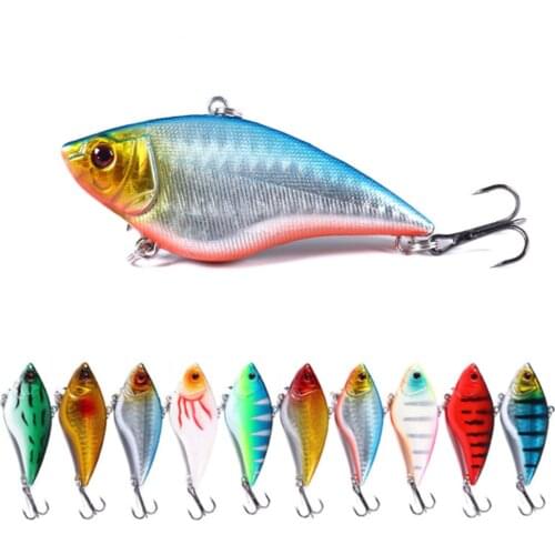 1PCS VIB Hard Bait Fishing Lure 7cm 16g Sinking Long Shot Lipless Rattling Crankabit Wobbler Isca Artificial Pesca For Bass Pike
