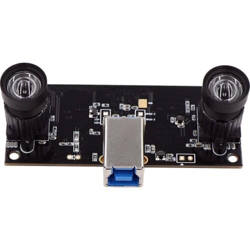 Face Recognition 3D VR Non Distortion 3D Stereo USB3.0 Camera Module