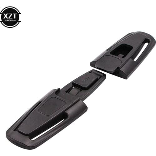 Child Seat Belt Adjuster Car Baby Safety Seat Strap Belt Buckle Latch Black Nylon PA66 14.5cm x 4cm