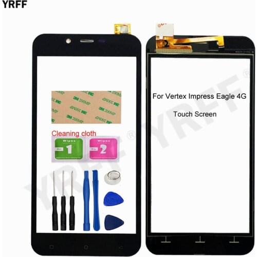 New Touch Screen For Vertex Impress Eagle 4G Touch Screen Digitizer Glass Panel Sensor Front Glass Parts