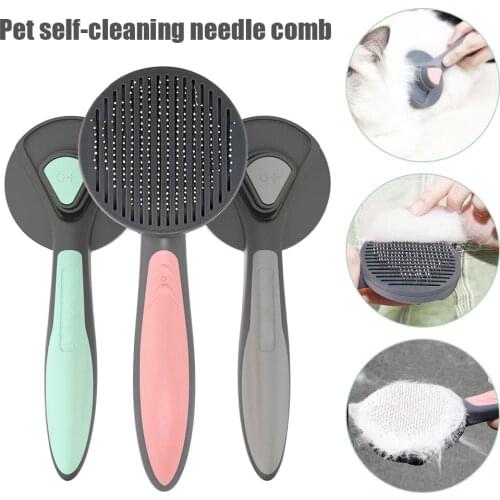 Cat Dog Hair Brush Remove Pet Hair Cat Hair Cleaning Grooming Tool Cat Brush Cat Supplies Portable Pet Massage Brush