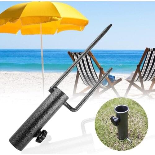 Umbrella Stand Rack Umbrella Stands Parasol Anchor Beach Umbrella Holder Sand Screw Stand Fishing Rods Outdoor Rain Gear Tool