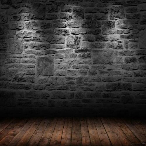 TR 7x5ft New Arrival Vinyl Photo Backdrop Vintage Brick Wall Lights Wood Floor Photo Studio Photography Background Baby Backrop