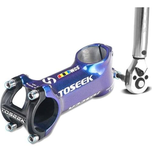 Mountain Bike Stem Change Color Bicycle Stem Bicycle Accessories Colorful Aluminum Alloy Road Bike Bike Riser Bike Fork Stem